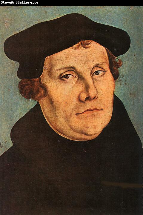 Lucas  Cranach Portrait of Martin Luther